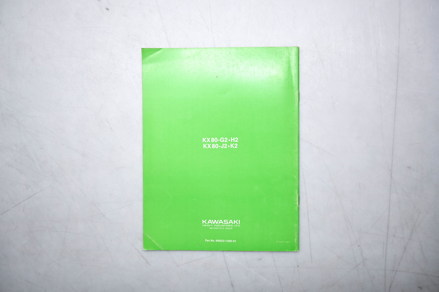 OEM Kawasaki 99920-1390-01 KX80/KX80-II Race Prep & Tuning Manual
