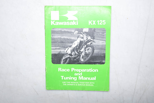 OEM Kawasaki 99920-1389-01 KX125 Race Prep & Tuning Manual