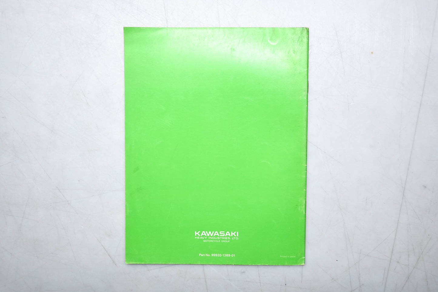 OEM Kawasaki 99920-1389-01 KX125 Race Prep & Tuning Manual