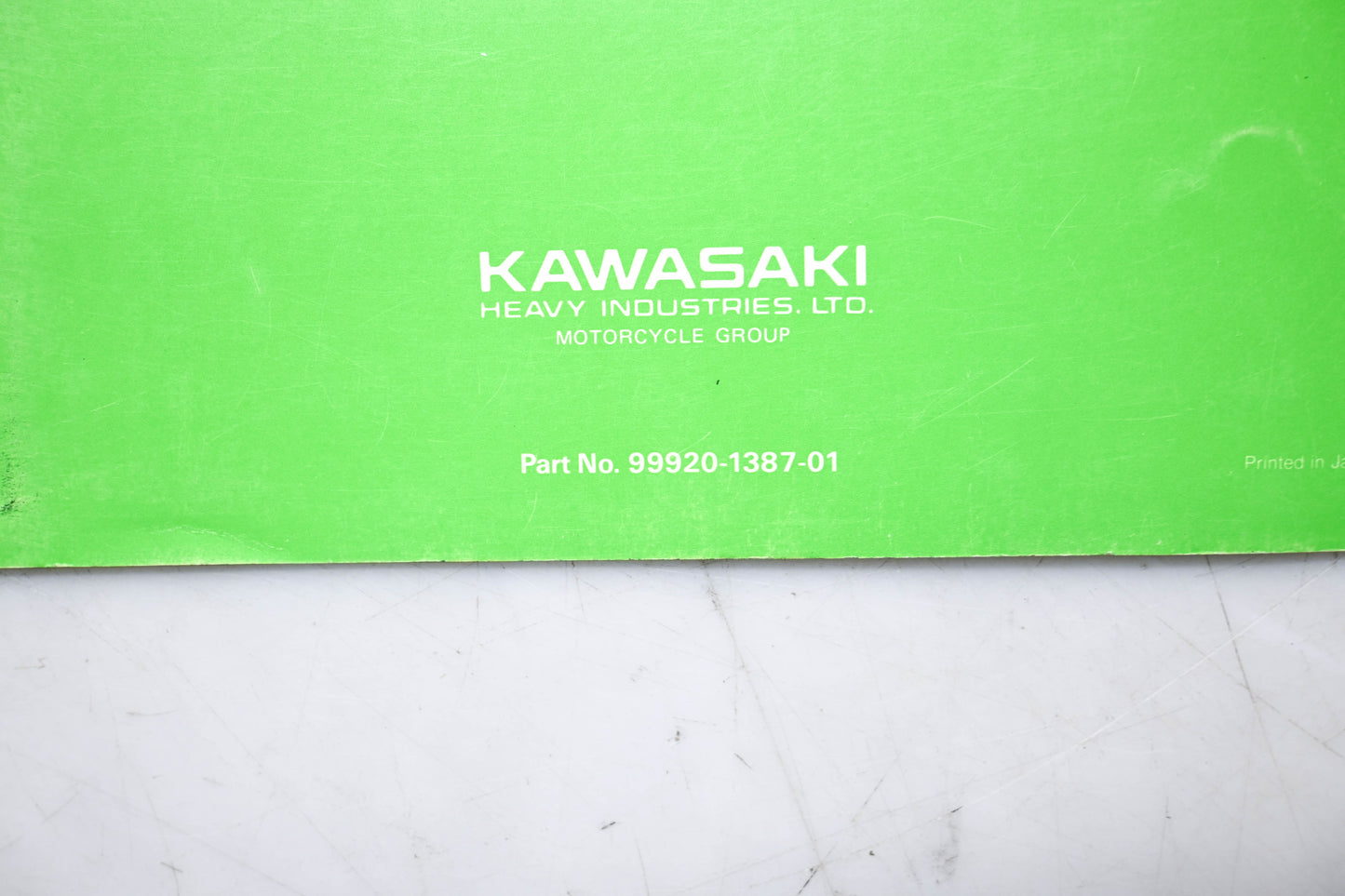 OEM Kawasaki 99920-1387-01 KX500 Race Prep & Tuning Manual