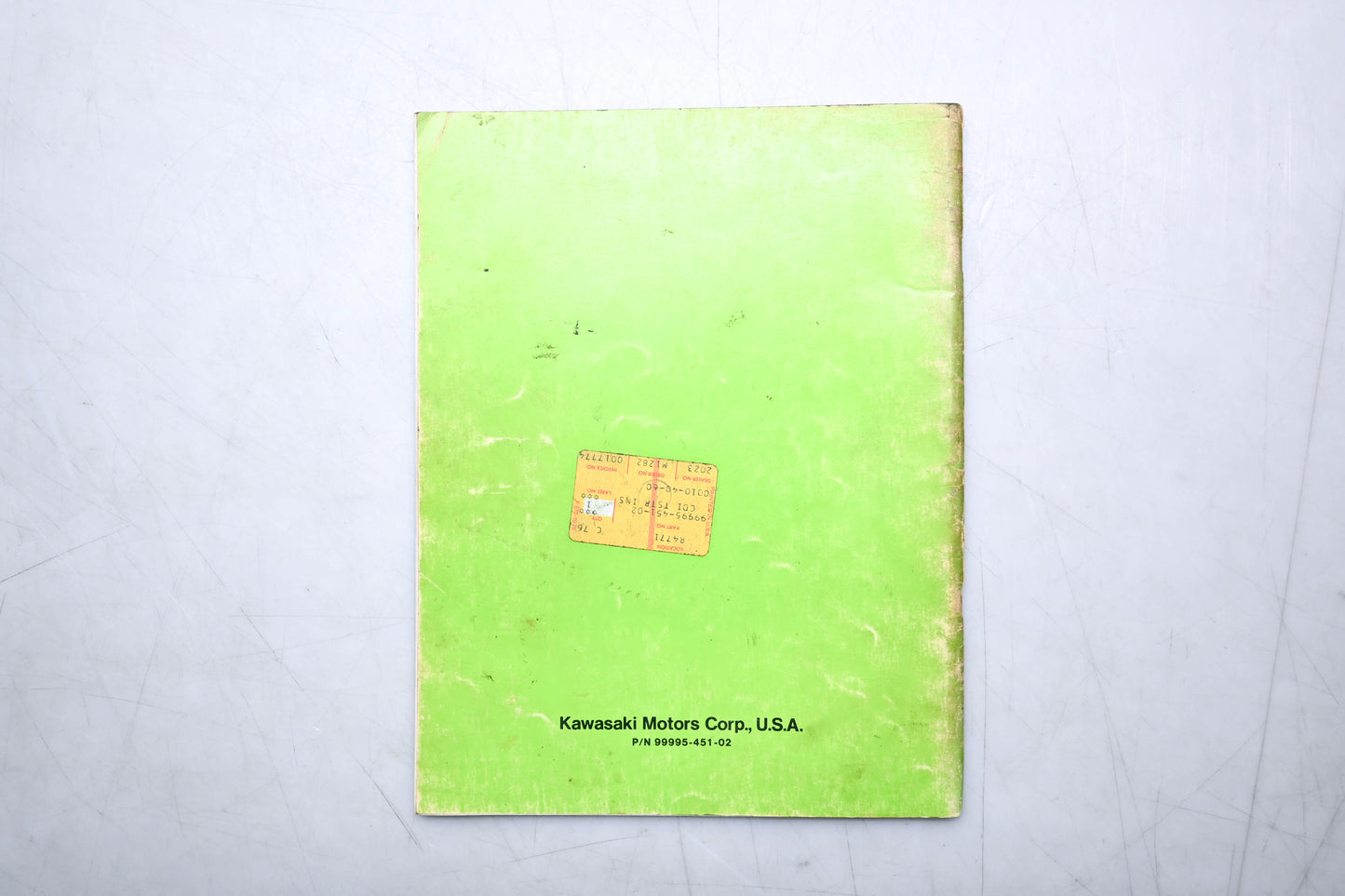 OEM Kawasaki 99995-451-02 CD Ignition Tester Manual
