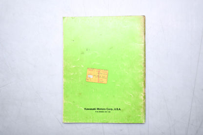 OEM Kawasaki 99995-451-02 CD Ignition Tester Manual