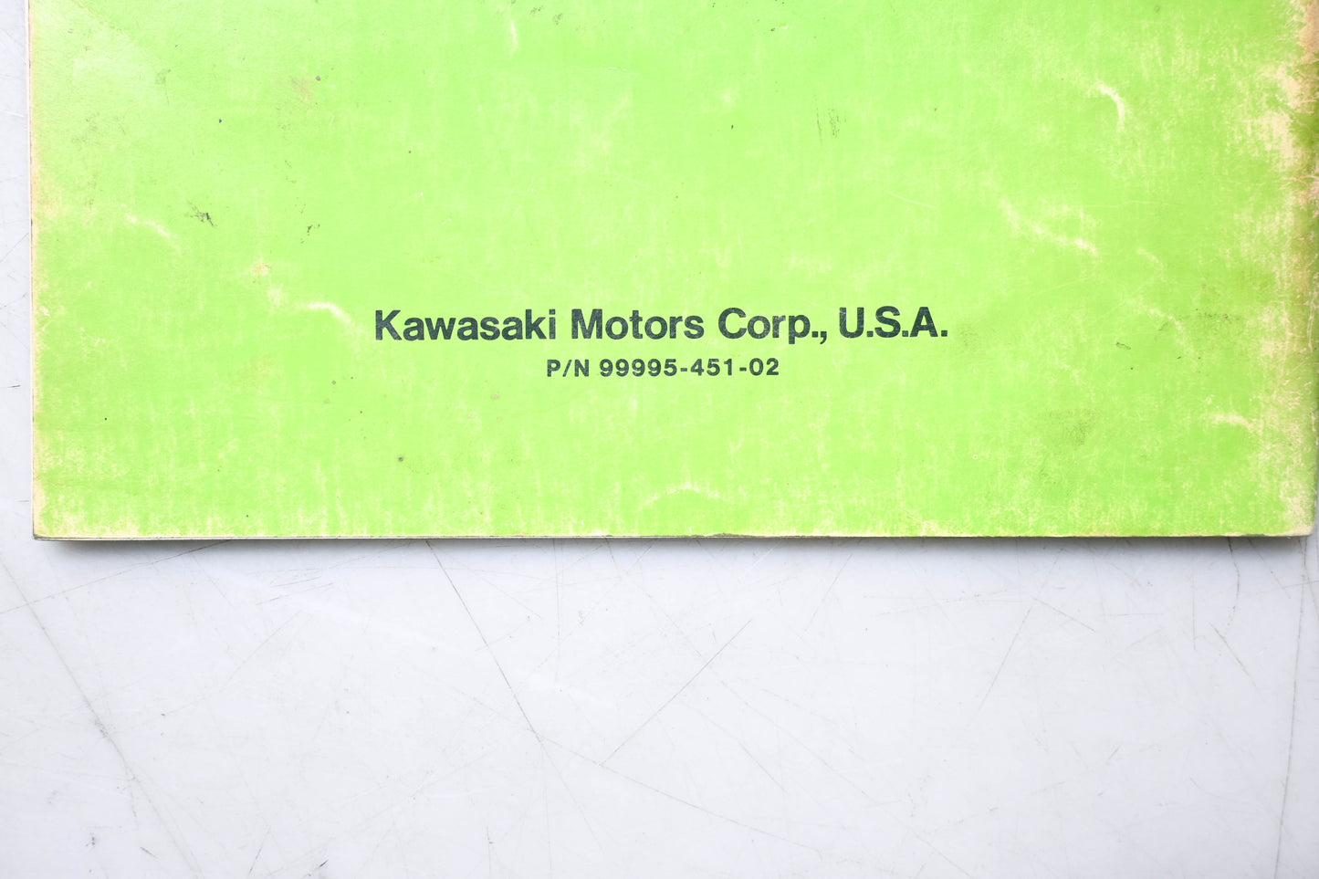 OEM Kawasaki 99995-451-02 CD Ignition Tester Manual