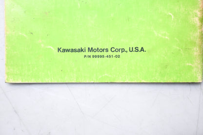 OEM Kawasaki 99995-451-02 CD Ignition Tester Manual