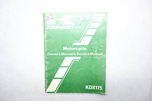 OEM Kawasaki 99920-1167-02 1982 KDX175 Owner's Manual
