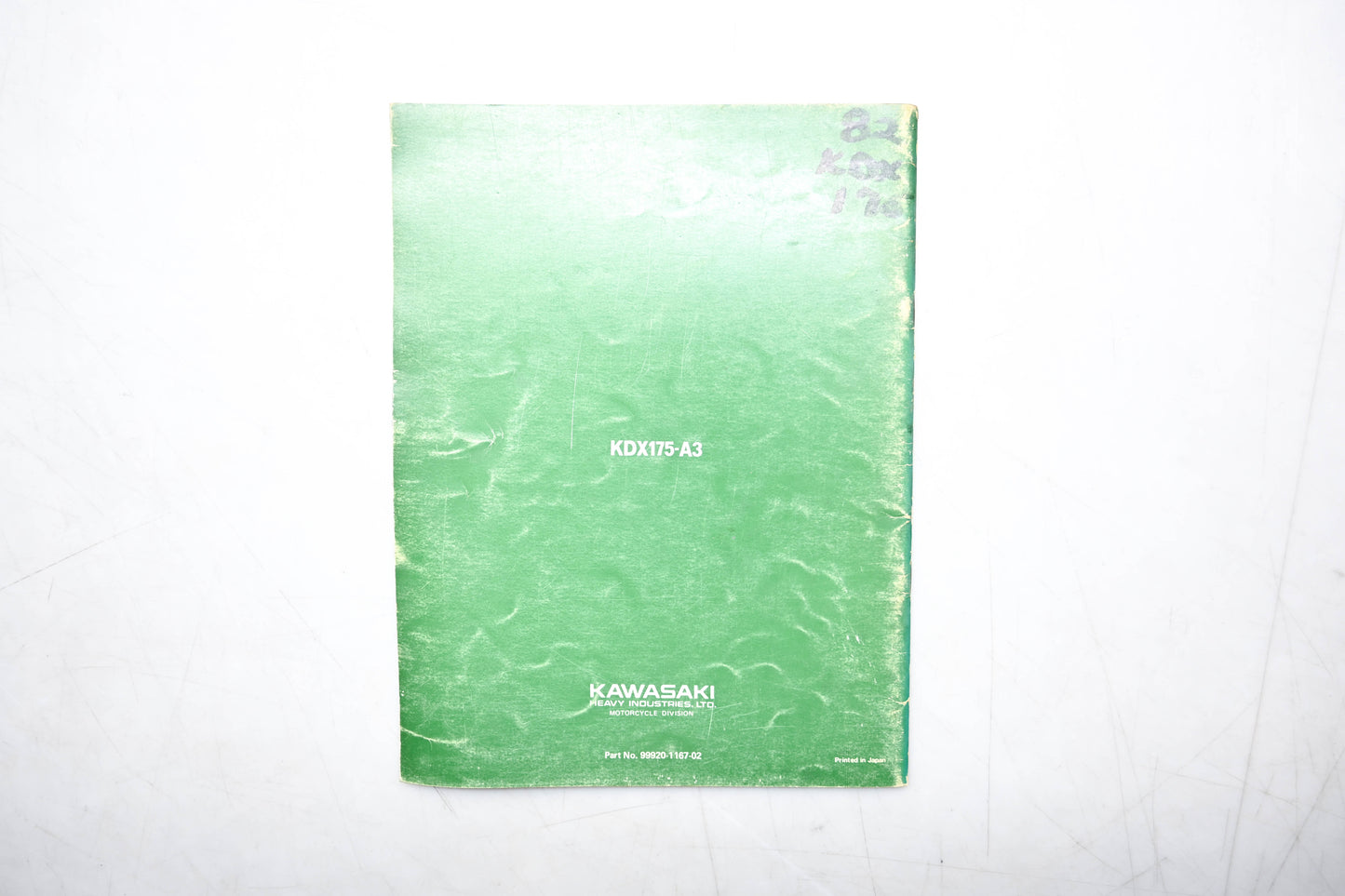 OEM Kawasaki 99920-1167-02 1982 KDX175 Owner's Manual