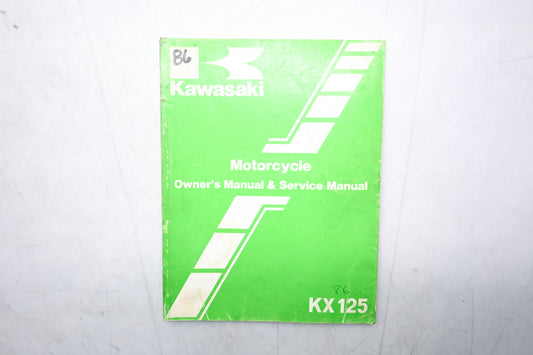OEM Kawasaki 99920-1324-01 KX125-E1 Service Manual