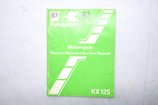 OEM Kawasaki 99920-1212-01 KX125-B2 Service Manual