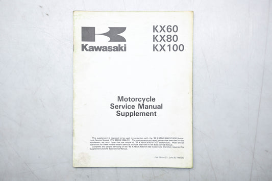 OEM Kawasaki 99924-1123-51 KX60/80/100 Service Manual Supplement