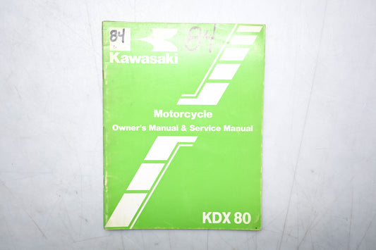 OEM Kawasaki 99920-1253-01 KDX80-C1 Service Manual