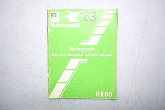 OEM Kawasaki 99920-1213-01 KX80-E1-F1 Service Manual