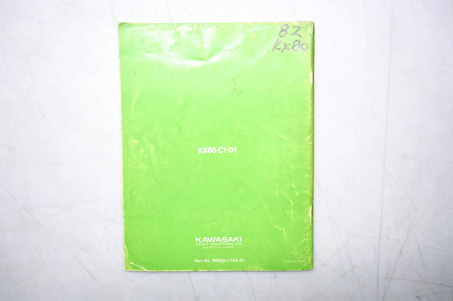 OEM Kawasaki 99920-1124-01 KX80-C1-D1 Service Manual