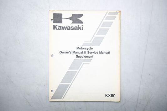 OEM Kawasaki 99963-0053-01 KX80 Service Manual Supplement