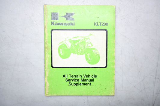 OEM Kawasaki 99963-0037-22 KLT200 Service Manual Supplement