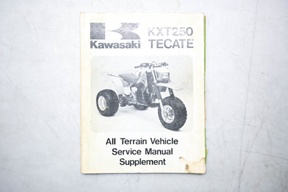 OEM Kawasaki 99924-1068-51 KXT250 Tecate Service Manual Supplement