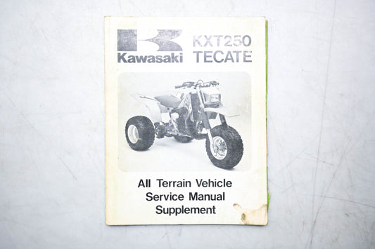 OEM Kawasaki 99924-1068-51 KXT250 Tecate Service Manual Supplement