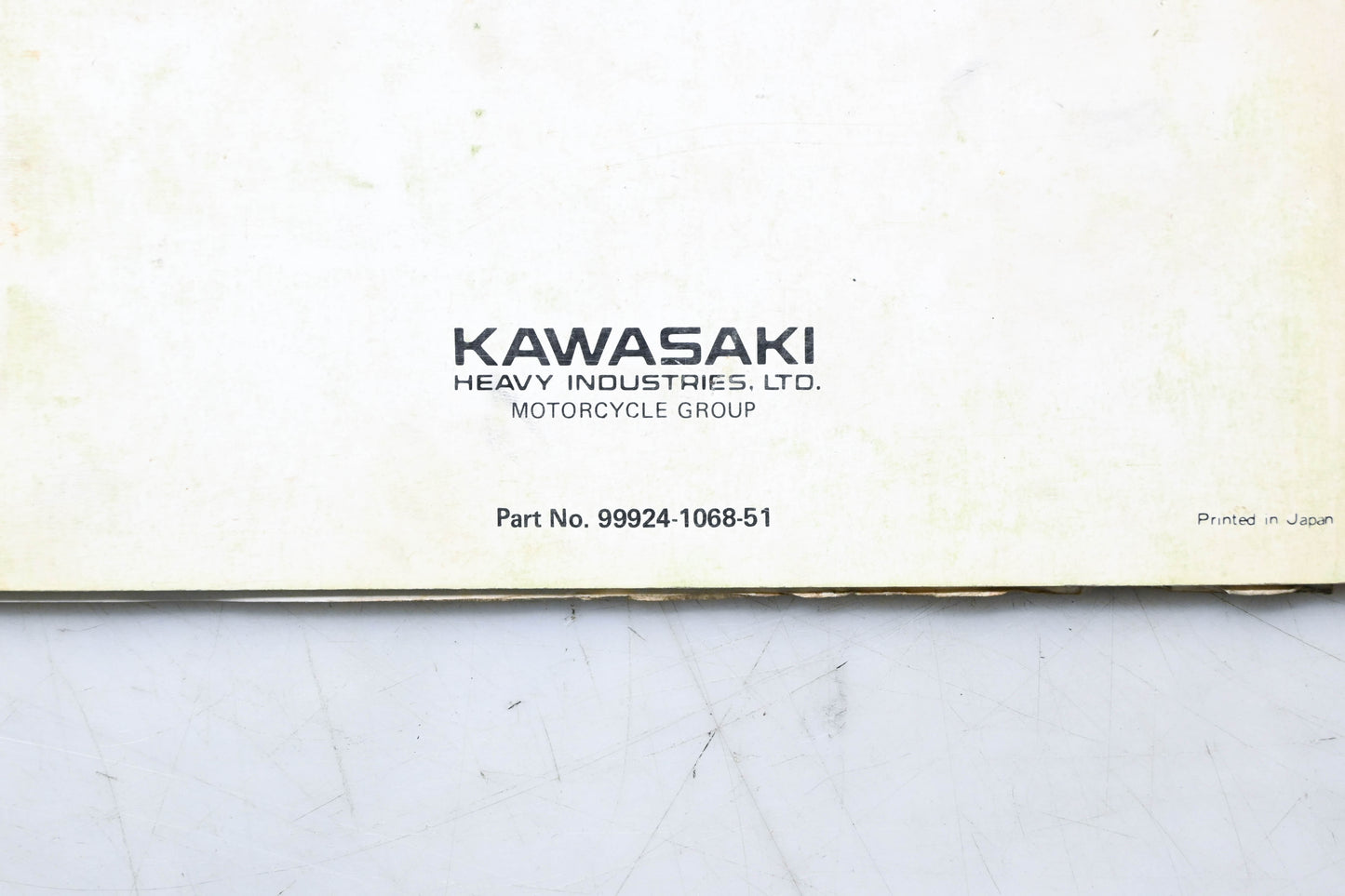 OEM Kawasaki 99924-1068-51 KXT250 Tecate Service Manual Supplement