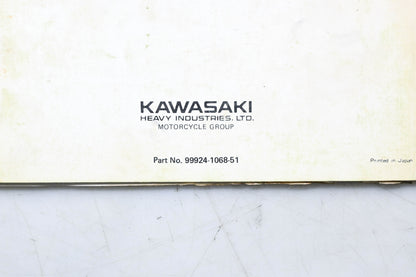 OEM Kawasaki 99924-1068-51 KXT250 Tecate Service Manual Supplement