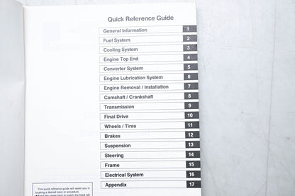 OEM Kawasaki 99924-1133-01 Mule 2010 & Mule 2020 Service Manual