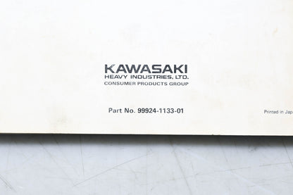 OEM Kawasaki 99924-1133-01 Mule 2010 & Mule 2020 Service Manual