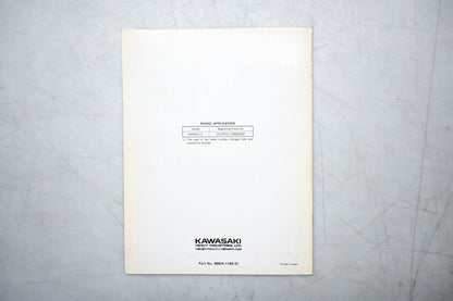 OEM Kawasaki 99924-1169-51 Mule 2500 Service Manual Supplement