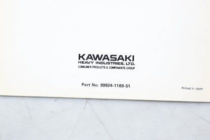 OEM Kawasaki 99924-1169-51 Mule 2500 Service Manual Supplement