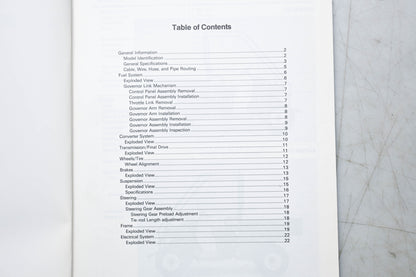 OEM Kawasaki 99924-1202-51 Mule 550 Service Manual Supplement