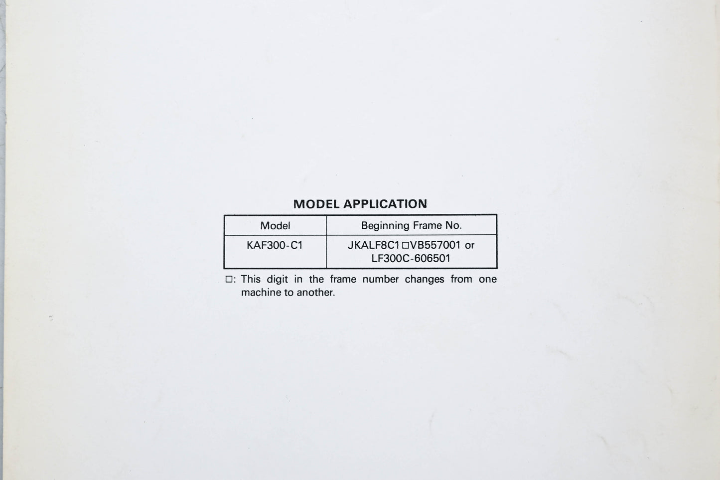 OEM Kawasaki 99924-1202-51 Mule 550 Service Manual Supplement