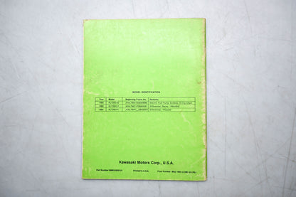 OEM Kawasaki 99963-0050-21 KLT250 Service Manual Supplement