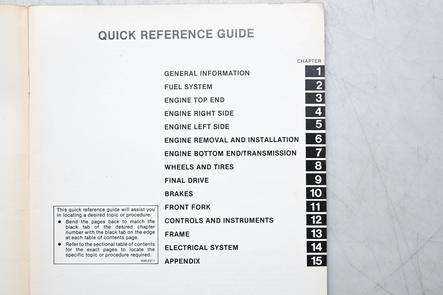 OEM Kawasaki 99963-0050-21 KLT250 Service Manual Supplement