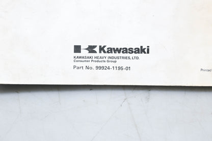 OEM Kawasaki 99924-1195-01 1100ZXi Jet Ski Service Manual