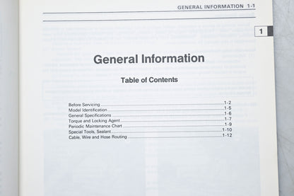 OEM Kawasaki 99924-1221-51 1100STX Service Manual Supplement