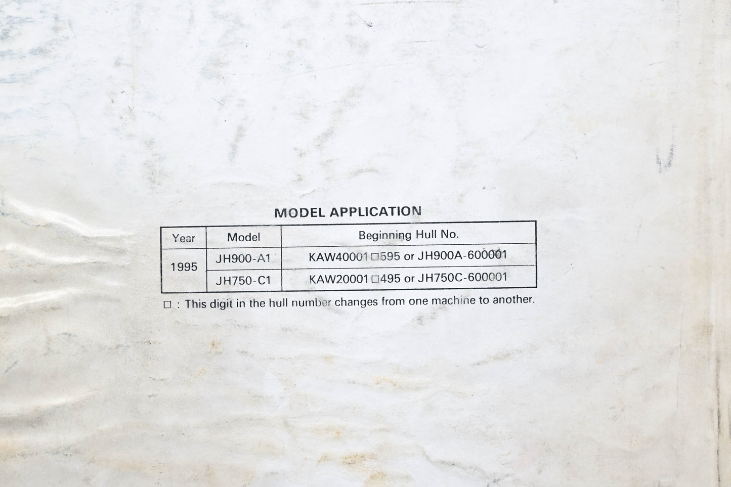 OEM Kawasaki 99924-1188-01 900ZXi 750ZXi Service Manual