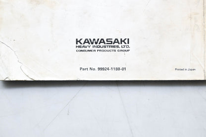 OEM Kawasaki 99924-1188-01 900ZXi 750ZXi Service Manual