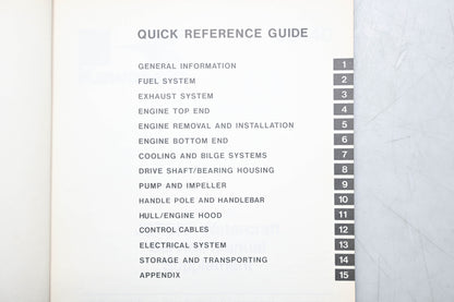 OEM Kawasaki 99924-1091-51 JS440 Service Manual Supplement