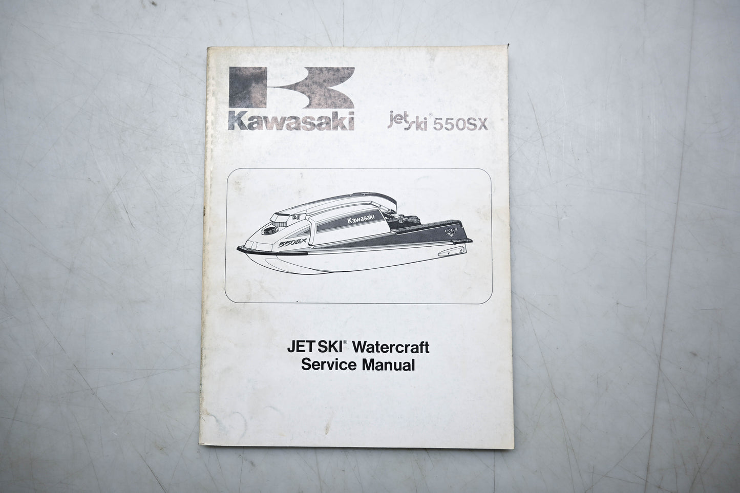 OEM Kawasaki 99924-1120-01 Jet Ski 550SX Service Manual