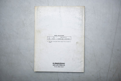 OEM Kawasaki 99924-1120-01 Jet Ski 550SX Service Manual