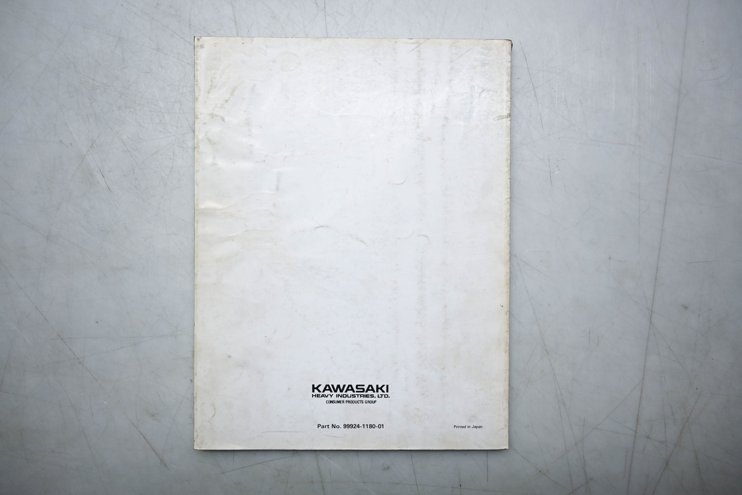 OEM Kawasaki 99924-1180-01 Jet Ski XiR Service Manual