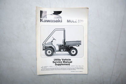 OEM Kawasaki 99924-1167-51 Mule 500 Service Manual Supplement