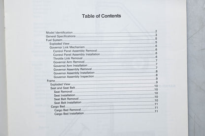 OEM Kawasaki 99924-1167-51 Mule 500 Service Manual Supplement
