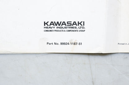 OEM Kawasaki 99924-1167-51 Mule 500 Service Manual Supplement