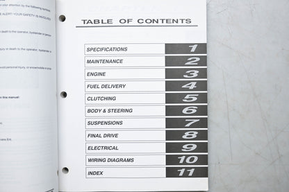 OEM Polaris 9919305 05 Frontier Touring Service Manual