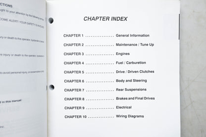 OEM Polaris 9916686 01 Indy Service Manual