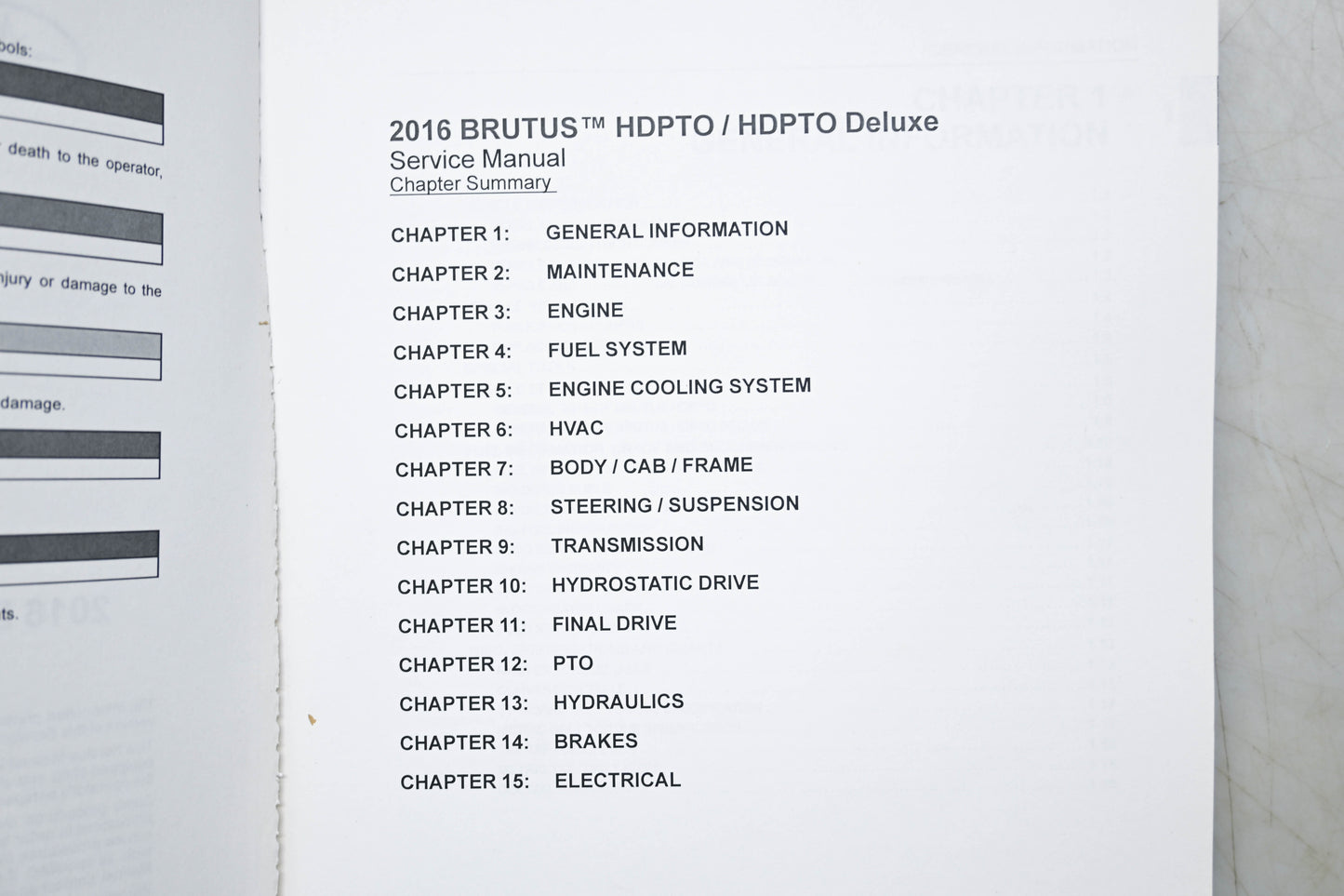 OEM Polaris 9927138 15-16 Brutus Service Manual