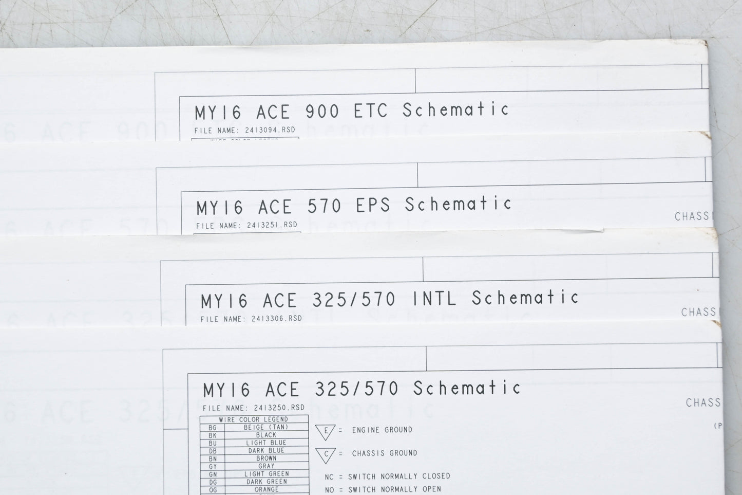 OEM Polaris 9926804 14-16 Ace Service Manual