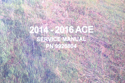 OEM Polaris 9926804 14-16 Ace Service Manual