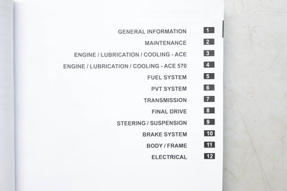 OEM Polaris 9925713 14-15 Sportsman Ace/Ace 570 Service Manual