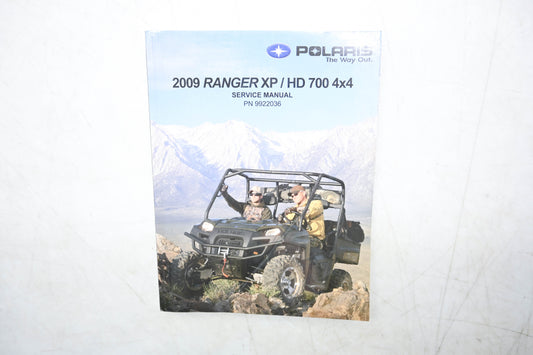 OEM Polaris 9922036 09 Ranger XP HD 700 4x4 Service Manual