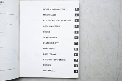 OEM Polaris 9921830 09 Sportsman XP 550 Service Manual