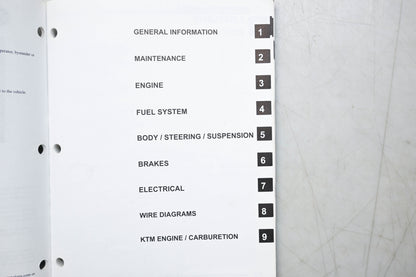 OEM Polaris 9921126 07 Outlaw 525 Service Manual